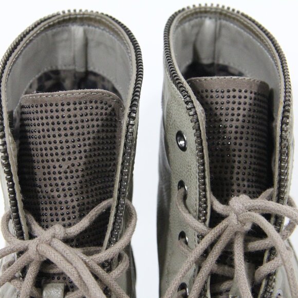 Guess Women Combat Boots sz 10 Cap Toe ShoesFaux Leather Belva - Picture 5 of 9